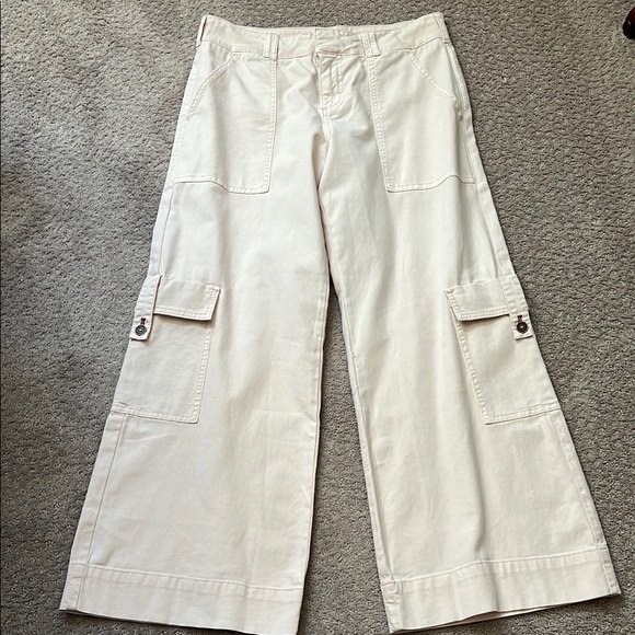 Anthropologie Pilcro Mid-rise Wide-leg cargo pants - Picture 2 of 9